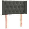 vidaXL voodipeats servadega, tumehall, 83x16x78/88 cm, samet