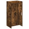 vidaXL Kinga kapp uksega Suitsutatud tamm 48 x 36 x 92 cm Tehispuit