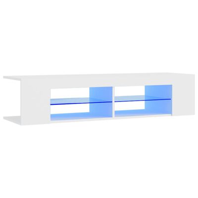 vidaXL telerialus LED-tuledega, valge, 135x39x30 cm