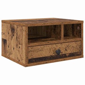 vidaXL Printeri alus Vana puit 40 x 32 x 24 cm Tehispuit