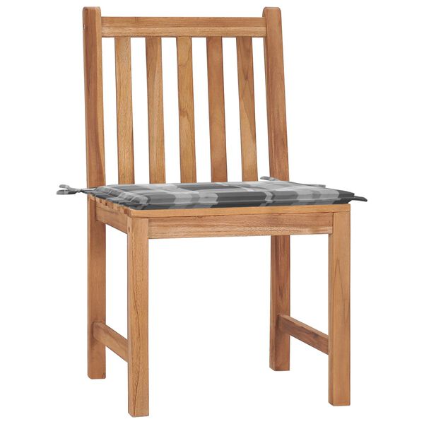 vidaXL aiatoolid, 2 tk, istmepatjadega, tiikpuu