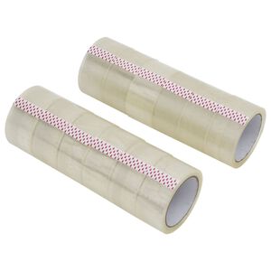 vidaXL pakketeip 12 tk, l&auml;bipaistev, 48 mm x 66 m