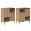 vidaXL Kappide k&uuml;lgedel 2 pcs K&auml;sit&ouml;&ouml;puu 60 x 35 x 70 cm Tehispuit