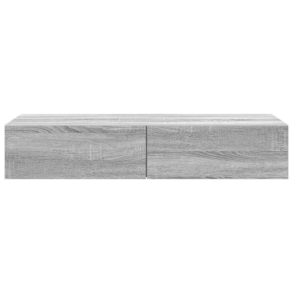 vidaXL seinariiul sahtlitega, hall sonoma tamm, 100x36x19cm, tehispuit