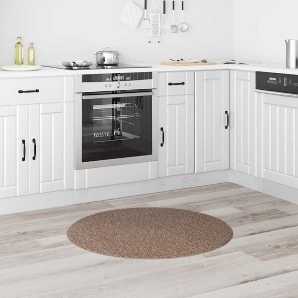 vidaXL Libisemisvastane Shaggy Vaip Pruun 90 x 90 cm PP