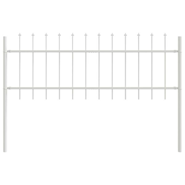 vidaXL Aiandus aiapaneel Valge 1.7 x 0.6 m Pulbervärvitud Teras