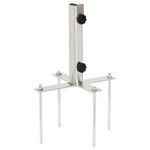 vidaXL p&auml;ikesevarju alus koos maavaiadega &Oslash;32-38 mm postile, h&otilde;bedane