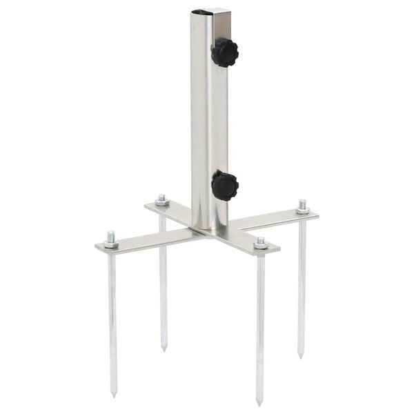 vidaXL p&auml;ikesevarju alus koos maavaiadega &Oslash;32-38 mm postile, h&otilde;bedane