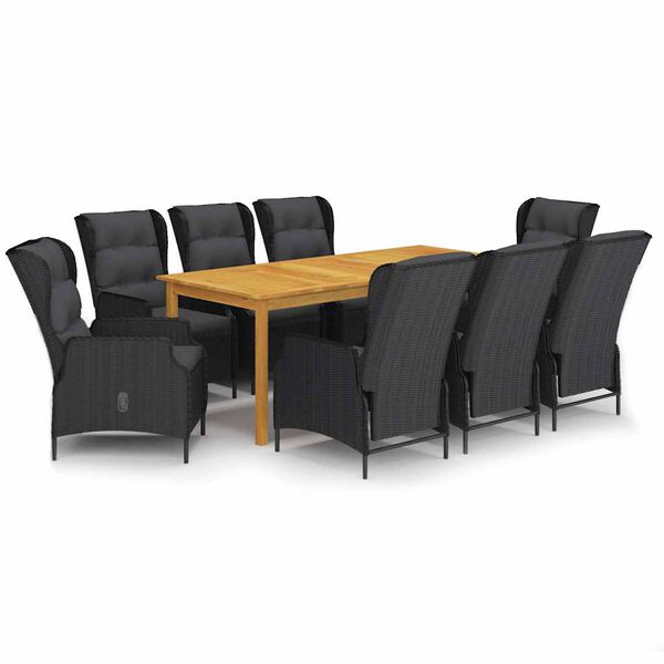 vidaXL 9-osaline aiam&ouml;&ouml;blikomplekt, tumehall