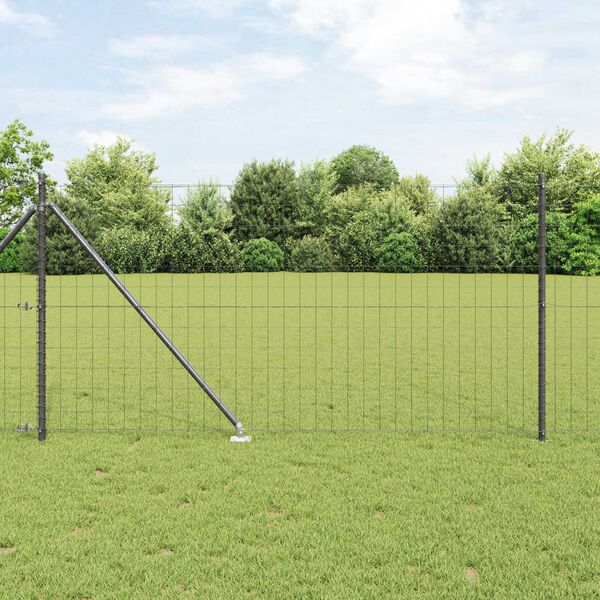 vidaXL Aed koos postiga Hall 1 x 25 m Terased ja PVC