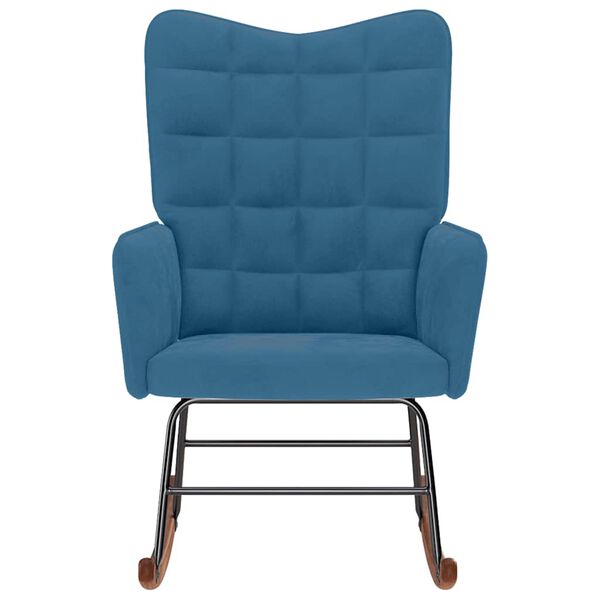 vidaXL kiiktool, sinine, samet