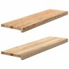 vidaXL aknalauad 2 tk, 90 x 30 x 2cm, t&ouml;&ouml;tlemata tammepuit