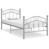 vidaXL voodiraam hall metallist 90 x 200 cm