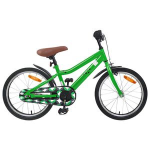 vidaXL Laste Bike 18 Tolli 5-7 aastastele Roheline