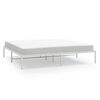 vidaXL metallist voodiraam, valge, 183x213 cm