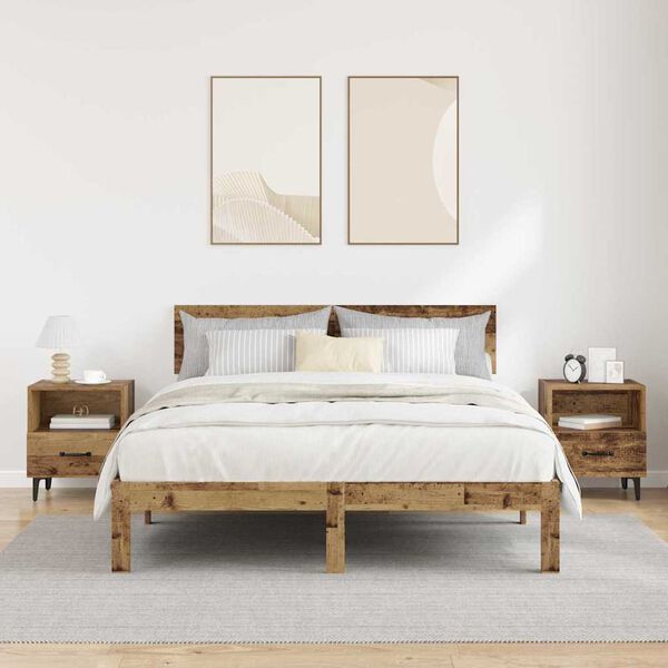 vidaXL &Ouml;&ouml;lambi kapp 2 pcs Vana puit 40 x 35 x 47.5 cm Tehispuit