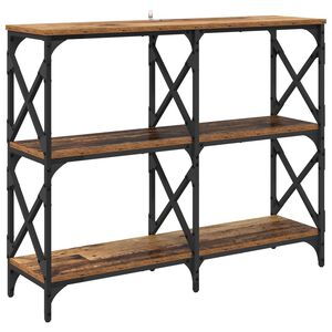 vidaXL Konsoollaud Vana puit 100 x 28 x 80,5 cm Tehispuit