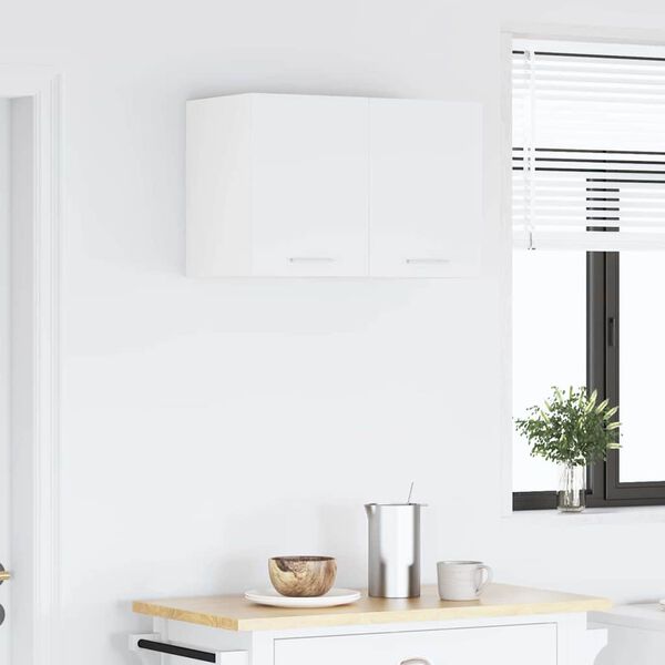 vidaXL Seinakapp ladustamisega uksega Valge 30 x 31 x 40 cm Tehispuit