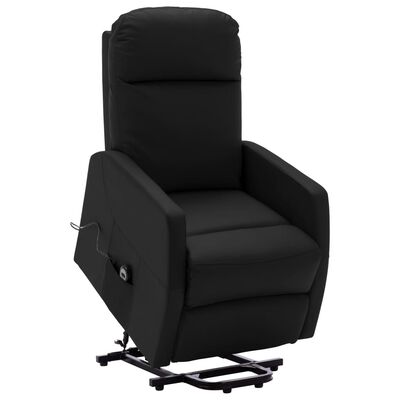 vidaXL püsti tõusmist toetav tool, must, kunstnahk