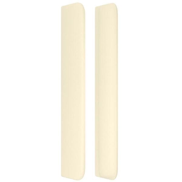 vidaXL voodipeats servadega, kreemjas, 83x16x118/128 cm, kunstnahk