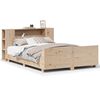 vidaXL voodiraam ilma madratsita, 150 x 200 cm, m&auml;nnipuit
