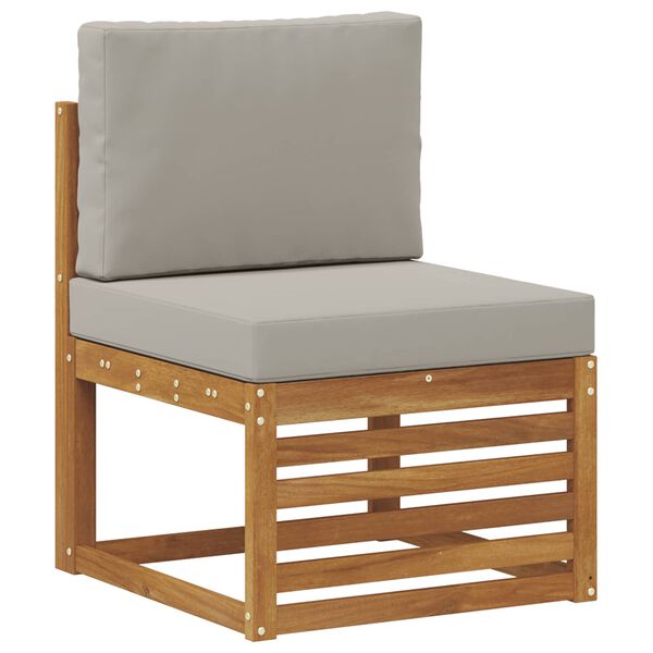 vidaXL Nurgadiivanikomplekt padjaga 7 pcs Looduslik ja Hele Hall