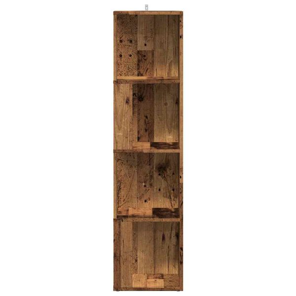 vidaXL Nurgakapp Vana puit 33x33x132 cm Engineered Wood