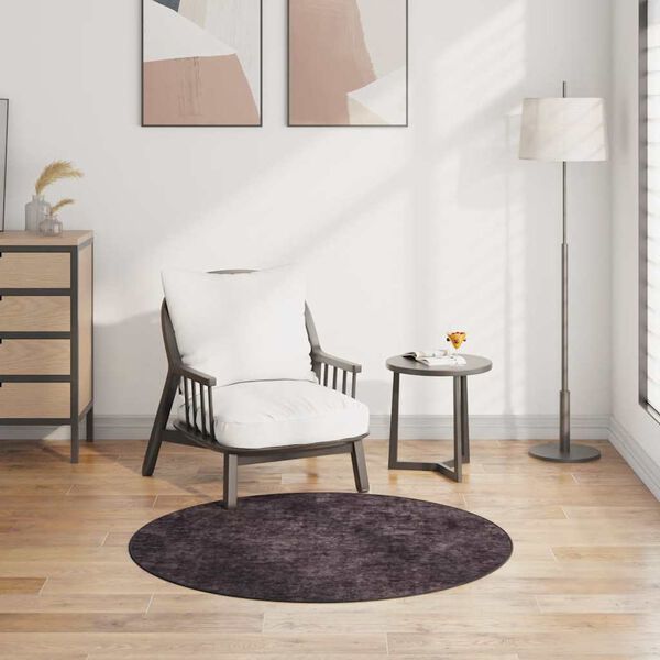 vidaXL vaip, pestav, &phi;120 cm, antratsiit