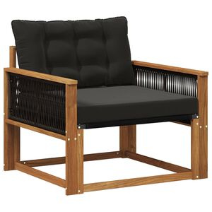 vidaXL V&auml;li diivanikomplekt Tugev acacia puit ja Textilene Neutraalne