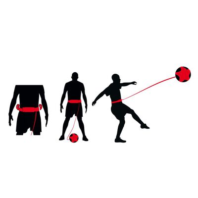 Avento jalgpalli treeningvahend, must ja punane