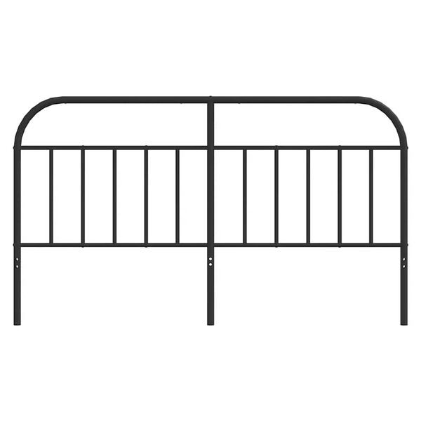 vidaXL metallist vahetatav voodipeats, must, 180 cm