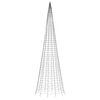 vidaXL LED j&otilde;ulupuu lipuvardal, k&uuml;lm valge, 1534 LEDi, 500 cm