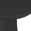 vidaXL 9-osaline aiadiivanikomplekt patjadega, pol&uuml;rotang, must