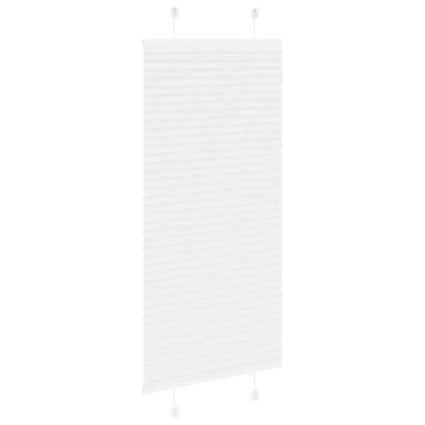 vidaXL plisseeritud ruloo valge 55x100 cm kanga laius 54,4 cm