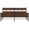 vidaXL metallist voodiraam ilma madratsita pruun tamm 180x200 cm