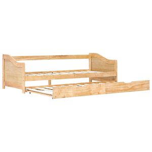 vidaXL lahtik&auml;iv diivanvoodiraam m&auml;nnipuidust 90 x 200 cm