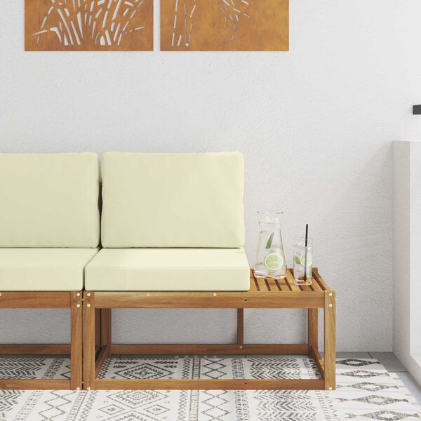 vidaXL V&auml;lim&ouml;&ouml;bel L&otilde;ppdiivan padjaga Neutraalne 91 x 63 x 73 cm