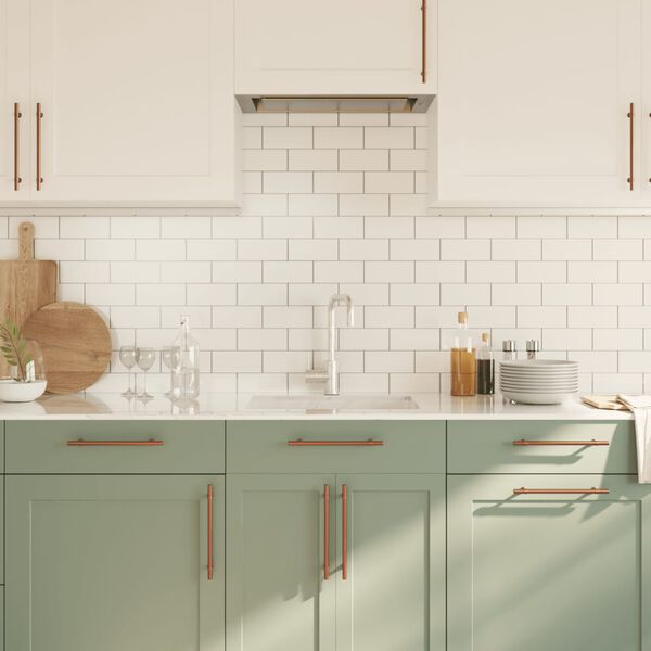 vidaXL kapi k&auml;epidemed 10 tk, pronks, 192 mm, roostevaba teras