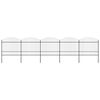 vidaXL aiapiire odaotsaga, terasest, 892,5 x 175 cm, must