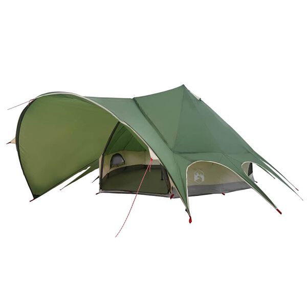 vidaXL Teepee telk katusega Roheline ja Hall 600 x 600 x 347 cm