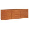 vidaXL taimekast, rooste, 240x40x77 cm, Corten-teras