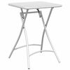 vidaXL Bistroolaud Valge 55 x 55 x 72,5 cm Pulberkattega teras