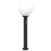 vidaXL anduriga postvalgusti 80 cm must IP44