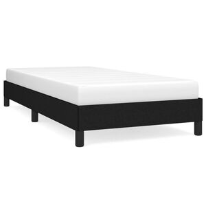 vidaXL Voodiraam ilma Madratsita Must 100x200 cm kangas