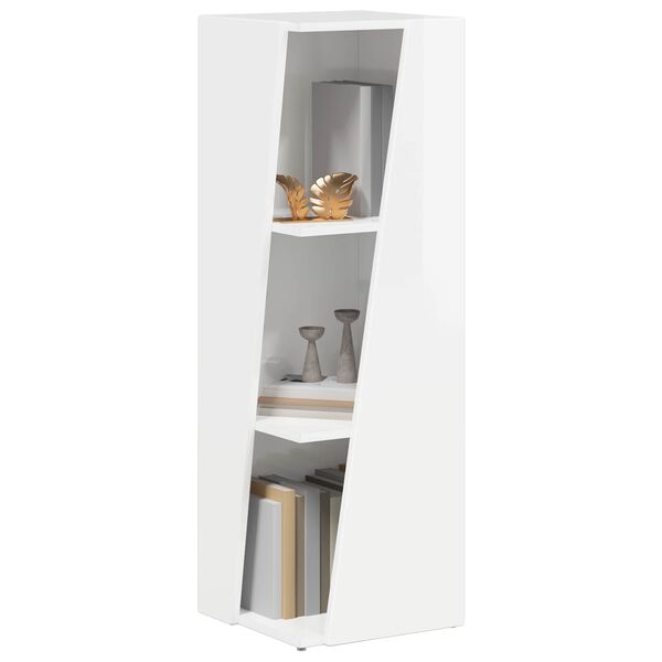 vidaXL K&uuml;ljerega shelf Kergelt l&auml;ikiv valge 33 x 32 x 100,5 cm