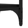 vidaXL K&uuml;lglaud riiuliga Must tamm 40 x 30 x 75 cm Tehispuit