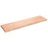 vidaXL seinariiul, helepruun, 120x30x(2-4) cm, t&ouml;&ouml;deldud tammepuit