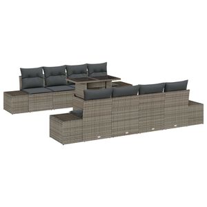 vidaXL Aia Diivanikomplekt padjaga ladustamisega padjaga 9 pcs Hall