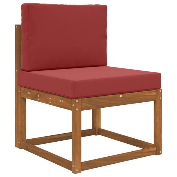 vidaXL V&auml;lim&ouml;&ouml;blitugi patja 2 pcs Veinipunane Pol&uuml;ester