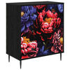 vidaXL &Otilde;hupoli KIEL Tumedat pionide mustrit 66 x 36,5 x 76 cm